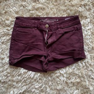 Maroon High Rise Shorties